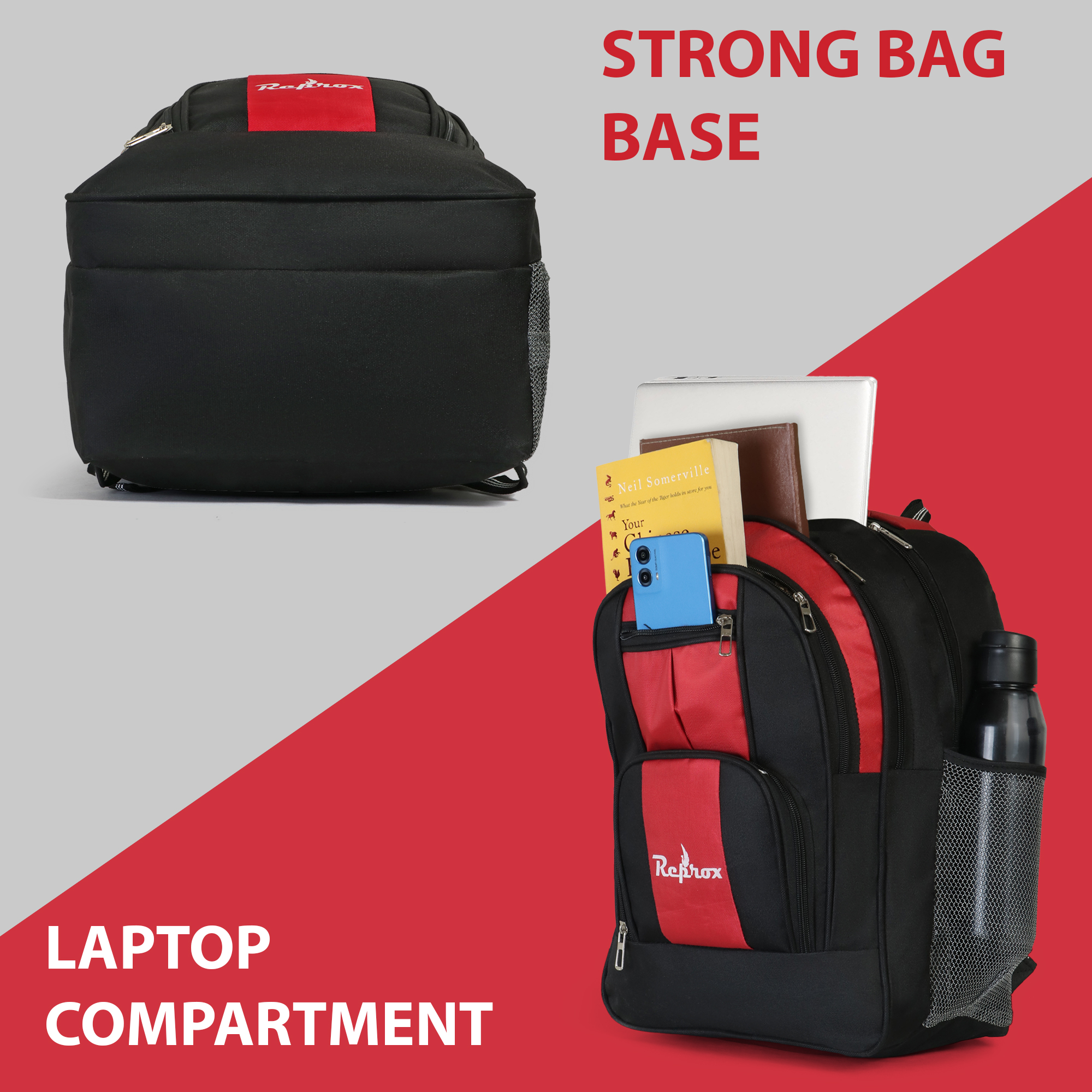 School RP Cord Red Bag